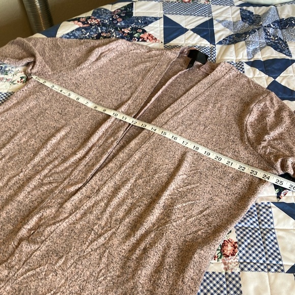 Lane Bryant Heathered Pink Cardigan Sweater - Picture 3 of 7